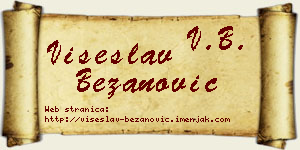 Višeslav Bežanović vizit kartica